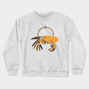 Comic vintage drawing parrot Crewneck Sweatshirt